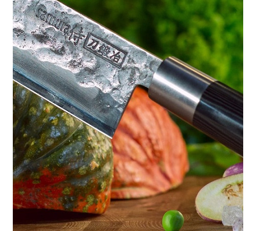 SBL-0043 Накири 168 мм "Samura Blacksmith", AUS-8 Hammered, микарта
