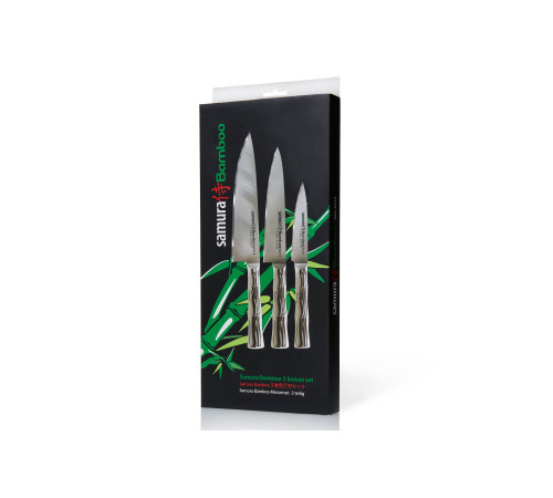 SBA-0220 Набор из 3 ножей "Samura Bamboo" (10, 23, 85), AUS-8