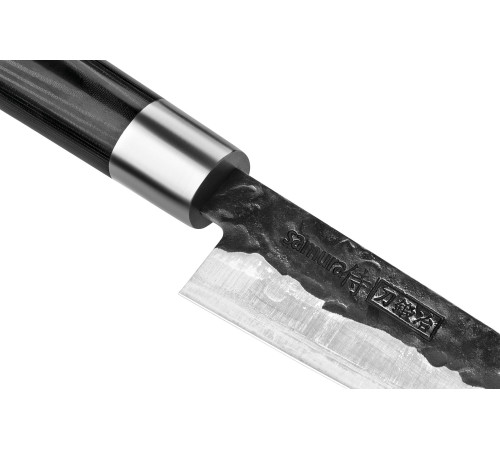 SBL-0023 Универсальный нож 162 мм "Samura Blacksmith", AUS-8 Hammered, микарта