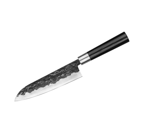 SBL-0095 Сантоку 182 мм "Samura Blacksmith", AUS-8 Hammered, микарта