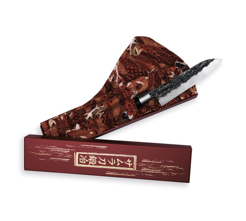 SBL-0023 Универсальный нож 162 мм "Samura Blacksmith", AUS-8 Hammered, микарта