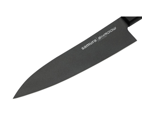 SH-0096 Гранд Сантоку 197 мм "Samura Shadow", AUS-8 с покрыт. Black-coating, ABS-пластик
