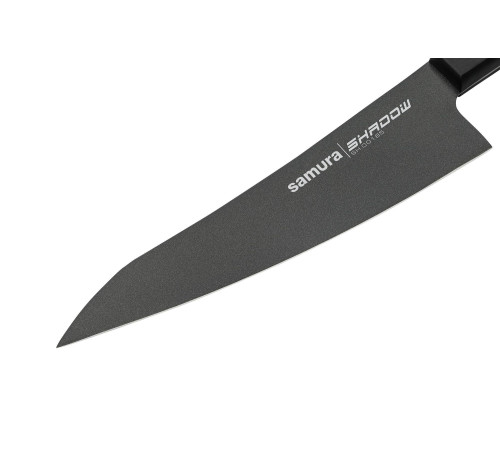 SH-0185 Гюто 182 мм "Samura Shadow", AUS-8 с покрыт. Black-coating, ABS-пластик