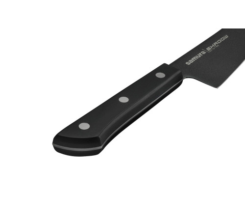 SH-0185 Гюто 182 мм "Samura Shadow", AUS-8 с покрыт. Black-coating, ABS-пластик