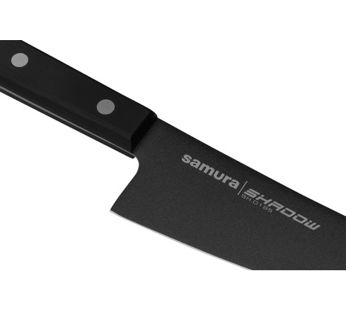 SH-0185 Гюто 182 мм "Samura Shadow", AUS-8 с покрыт. Black-coating, ABS-пластик
