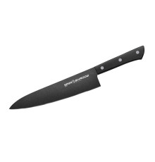 SH-0085 Шеф нож 208 мм "Samura Shadow", AUS-8 с покрыт. Black-coating, ABS-пластик