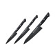 SH-0220 Набор из 3 ножей "Samura Shadow" (11, 23, 85), AUS-8 с покрыт. Black-coating, ABS-пластик