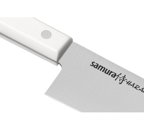 SHR-0085W Шеф нож 208 мм "Samura Harakiri", AUS-8, ABS-пластик, белая рукоять