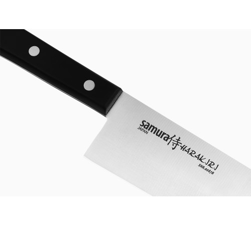 SHR-0087B Гранд Шеф нож 240 мм "Samura Harakiri", AUS-8, ABS-пластик, черная рукоять