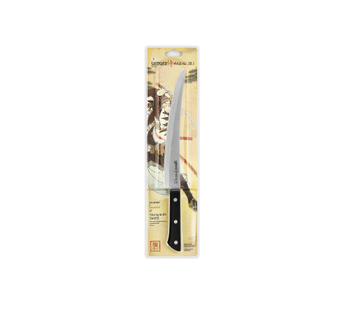 SHR-0046BT Слайсер, нож для нарезки "tanto" 230 мм "Samura Harakiri", AUS-8, ABS-пластик, черная рукоять