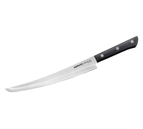 SHR-0046BT Слайсер, нож для нарезки "tanto" 230 мм "Samura Harakiri", AUS-8, ABS-пластик, черная рукоять