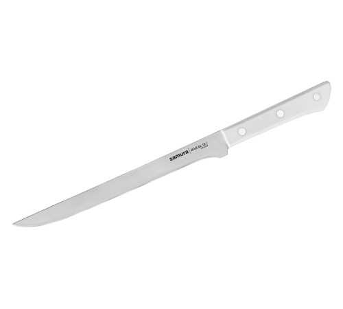 SHR-0048W Филейный нож 218 мм "Samura Harakiri", AUS-8, ABS-пластик, белая рукоять