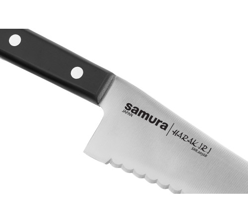 SHR-0056B Нож для замороженных продуктов 188 мм "Samura Harakiri", AUS-8, ABS-пластик, черная рукоять