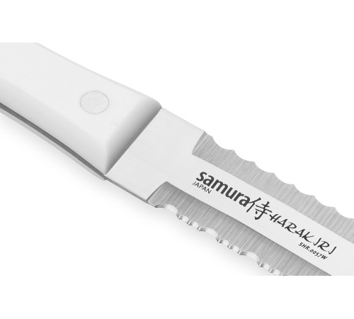 SHR-0057W Нож для замороженных продуктов 180 мм "Samura Harakiri", AUS-8, ABS-пластик, белая рукоять