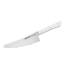 SHR-0083W Шеф нож малый 166 мм "Samura Harakiri", AUS-8, ABS-пластик, белая рукоять