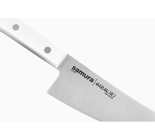SHR-0083W Шеф нож малый 166 мм "Samura Harakiri", AUS-8, ABS-пластик, белая рукоять