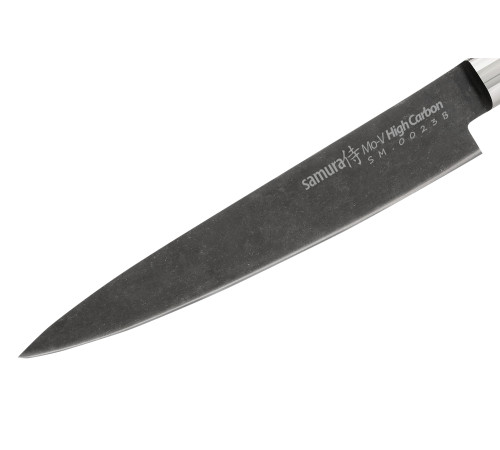 SM-0023B Универсальный нож 150 мм "Samura Mo-V Stonewash", AUS-8 с галтовкой, G-10