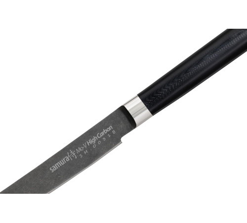 SM-0031B Стейк-нож 120 мм "Samura Mo-V Stonewash", AUS-8 с галтовкой, G-10