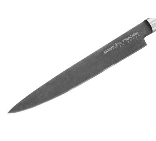 SM-0045B Слайсер, нож для нарезки 230 мм "Samura Mo-V Stonewash", AUS-8 с галтовкой, G-10