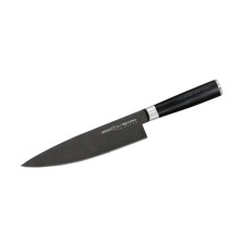 SM-0085B Шеф нож 200 мм "Samura Mo-V Stonewash", AUS-8 с галтовкой, G-10