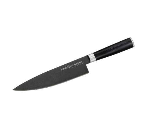 SM-0085B Шеф нож 200 мм "Samura Mo-V Stonewash", AUS-8 с галтовкой, G-10