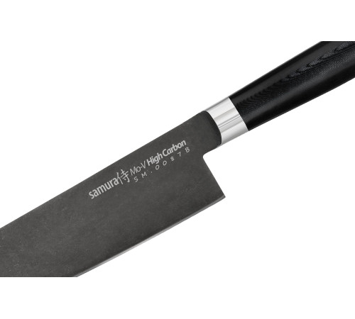 SM-0087B Гранд Шеф нож 240 мм "Samura Mo-V Stonewash", AUS-8 с галтовкой, G-10