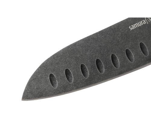 SM-0094B Сантоку 180 мм "Samura Mo-V Stonewash", AUS-8 с галтовкой, G-10
