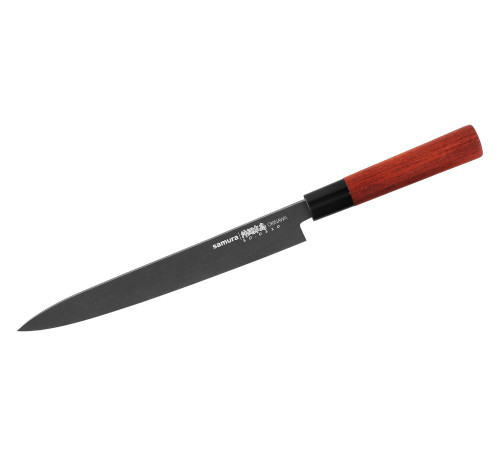 SO-0110B Янагиба 240 мм "Samura Okinawa Stonewash", AUS-8 с галтовкой, дерево