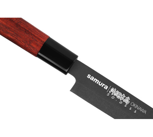 SO-0111B Янагиба 270 мм "Samura Okinawa Stonewash", AUS-8 с галтовкой, дерево