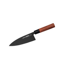 SO-0129B Деба 170 мм "Samura Okinawa  Stonewash", AUS-8 с галтовкой, дерево