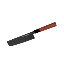 SO-0174B Накири 172 мм "Samura Okinawa Stonewash", AUS-8 с галтовкой, дерево