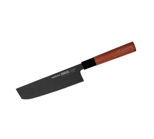 SO-0174B Накири 172 мм "Samura Okinawa Stonewash", AUS-8 с галтовкой, дерево