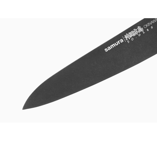 SO-0185B Гюто 170 мм "Samura Okinawa Stonewash", AUS-8 с галтовкой, дерево
