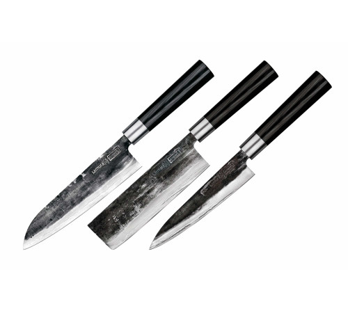 SP5-0220 Набор из 3 ножей "Samura Super 5" (23, 43, 95), дамасская сталь, 5 слоев, микарта